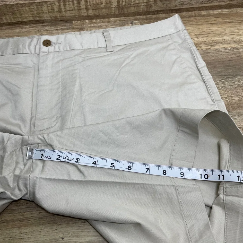 B. Draddy Mens Size 40 Stone Khaki Tencel Cotton Chino Golf Shorts 9.5
